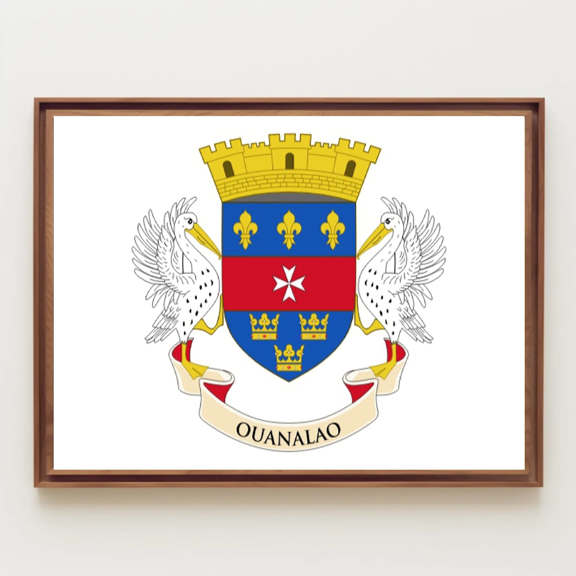 Saint Barthélemy Coat of Arms Poster: Cultural Heritage PosterGoat
