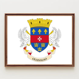 Saint Barthélemy Coat of Arms Poster: Cultural Heritage PosterGoat