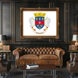 Saint Barthélemy Coat of Arms Poster: Cultural Heritage PosterGoat