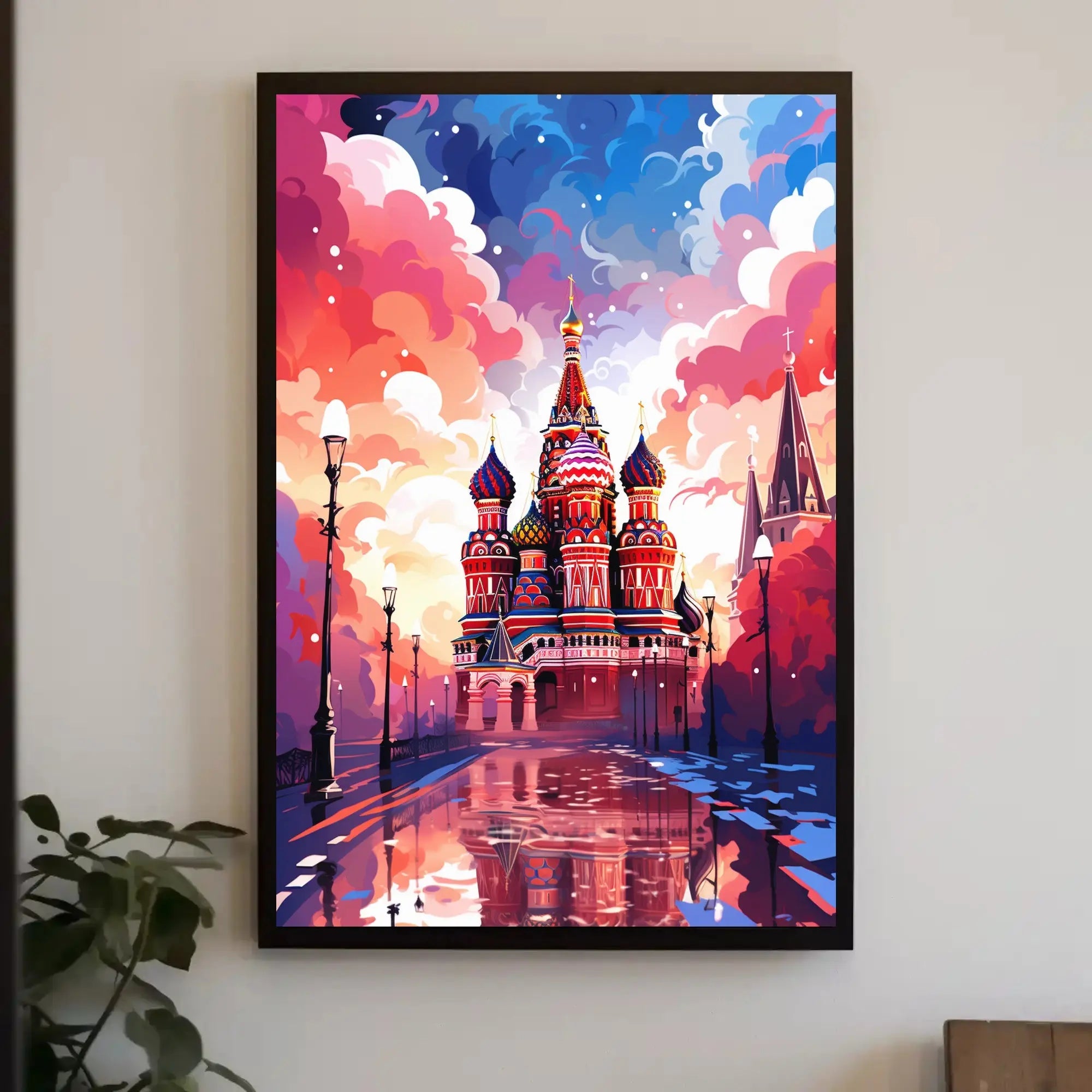 Saint Basil's Cathedral Fantasy Poster PosterGoat