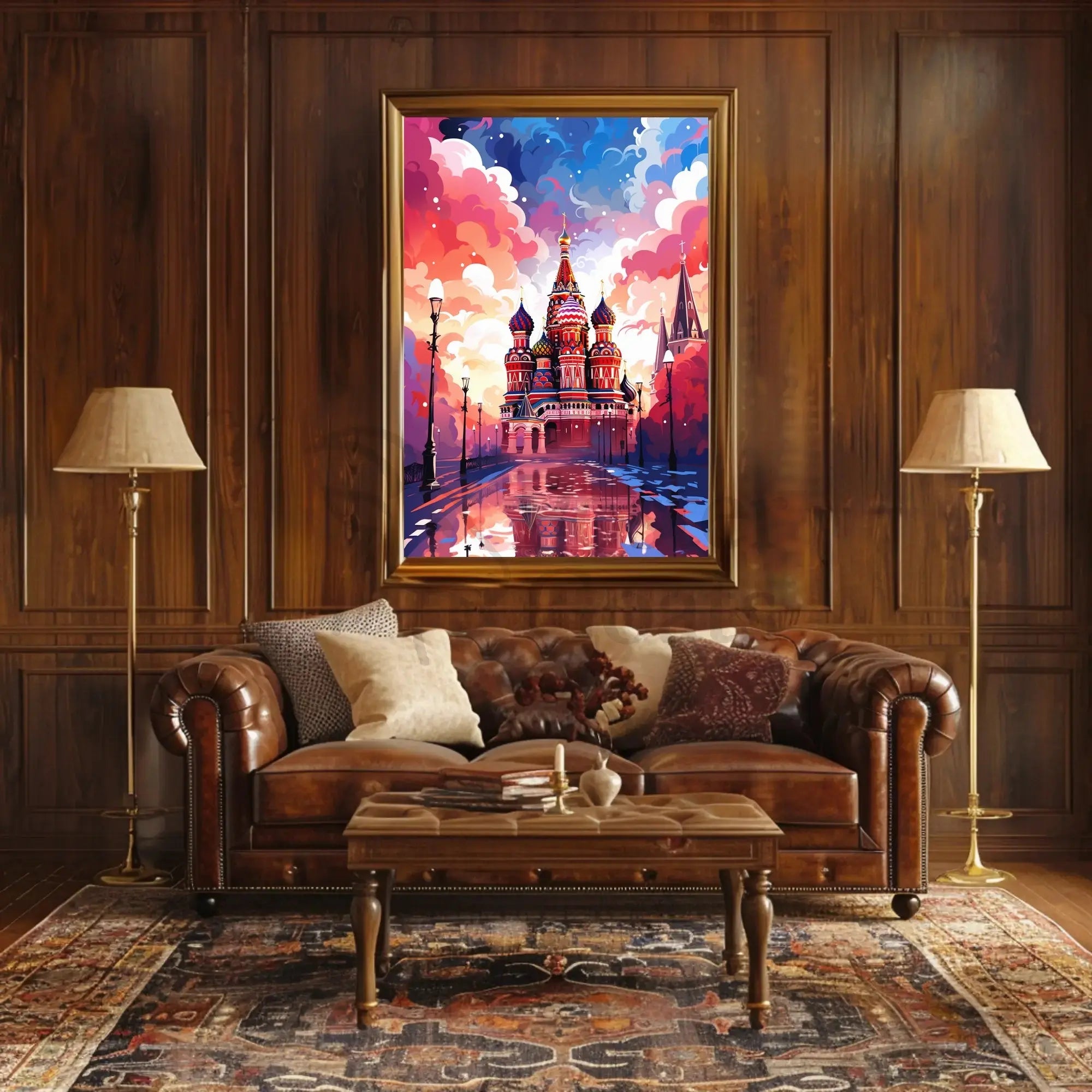 Saint Basil's Cathedral Fantasy Poster PosterGoat