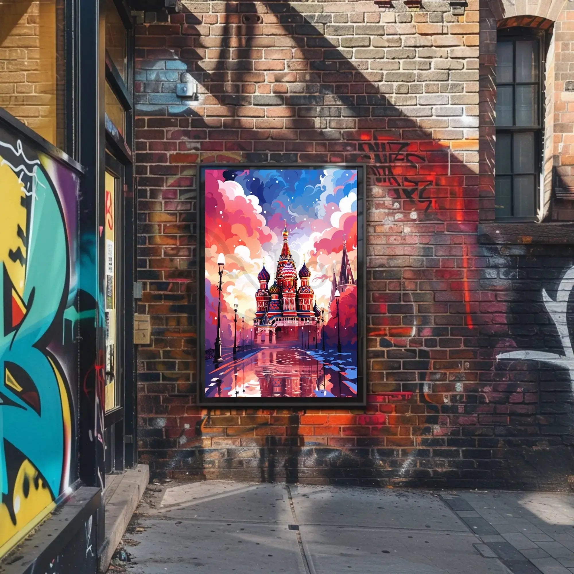 Saint Basil's Cathedral Fantasy Poster PosterGoat