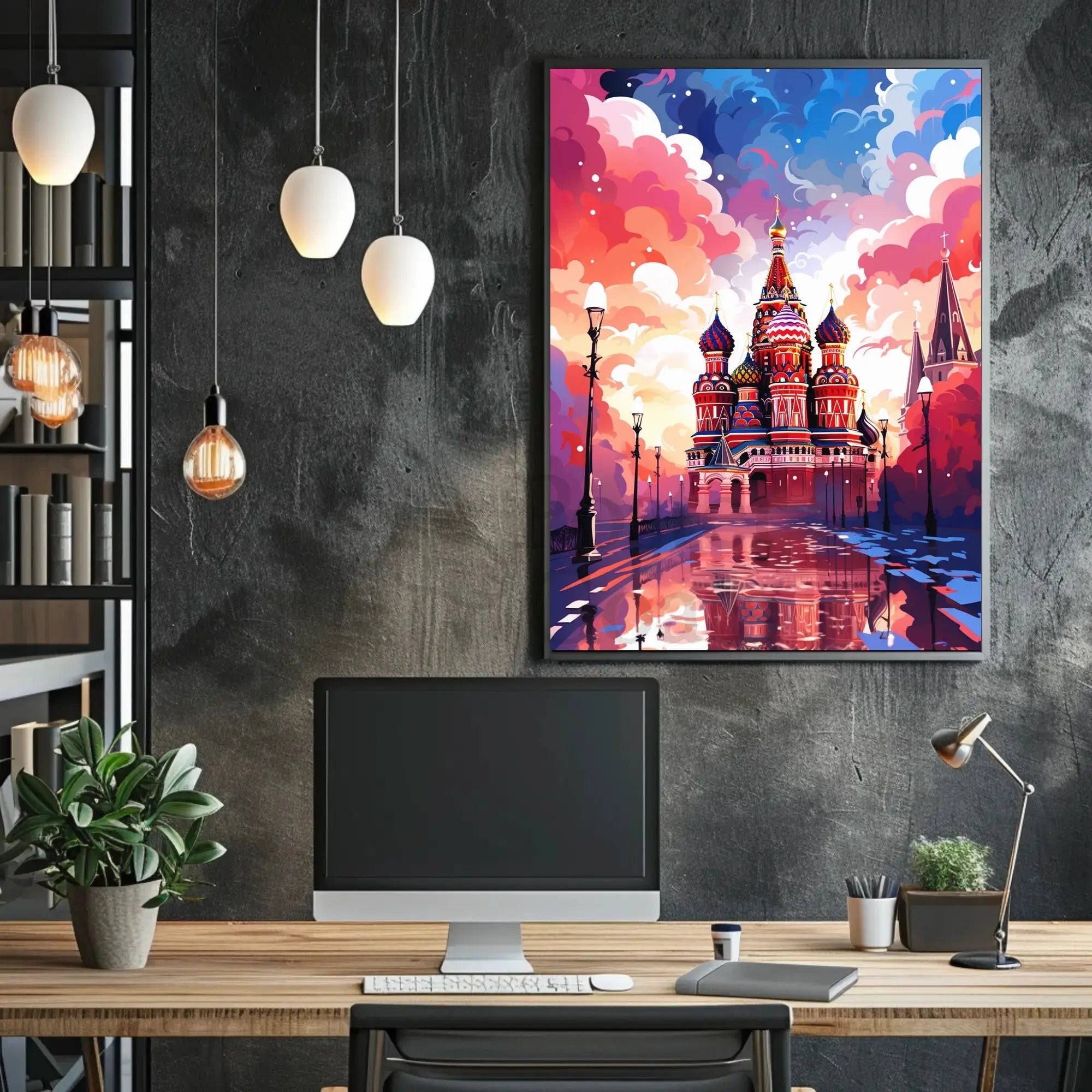 Saint Basil's Cathedral Fantasy Poster PosterGoat
