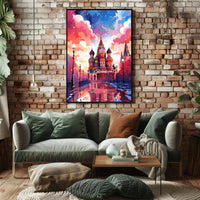 Saint Basil's Cathedral Fantasy Poster PosterGoat