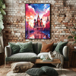 Saint Basil's Cathedral Fantasy Poster PosterGoat