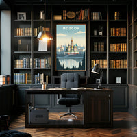 Saint Basil's Cathedral Modern Urban Cityscape Poster PosterGoat
