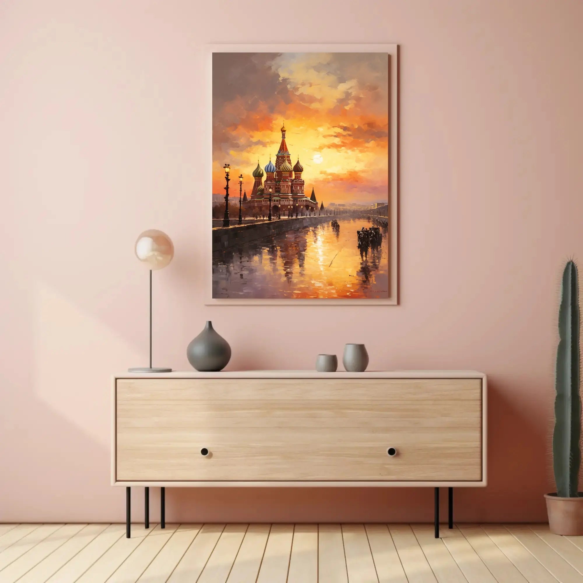 Saint Basil's Cathedral in Evening Light Poster PosterGoat