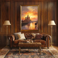 Saint Basil's Cathedral in Evening Light Poster PosterGoat