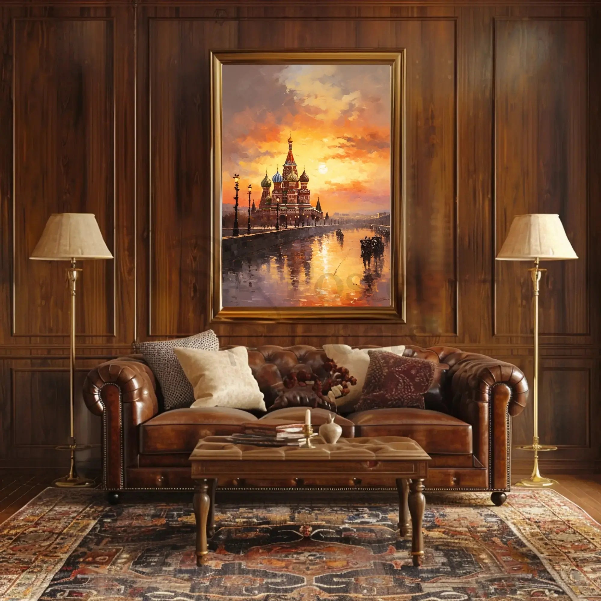 Saint Basil's Cathedral in Evening Light Poster PosterGoat