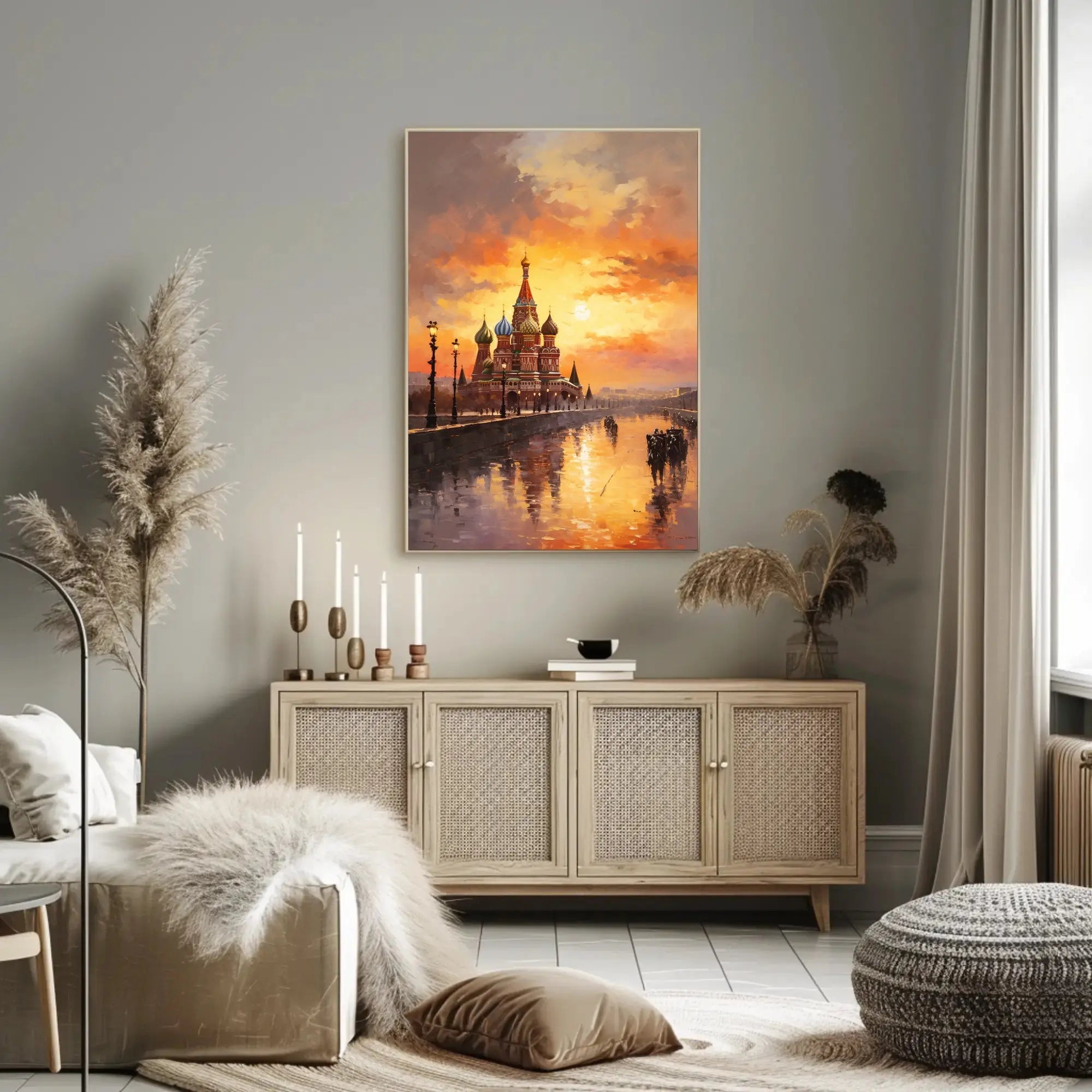 Saint Basil's Cathedral in Evening Light Poster PosterGoat