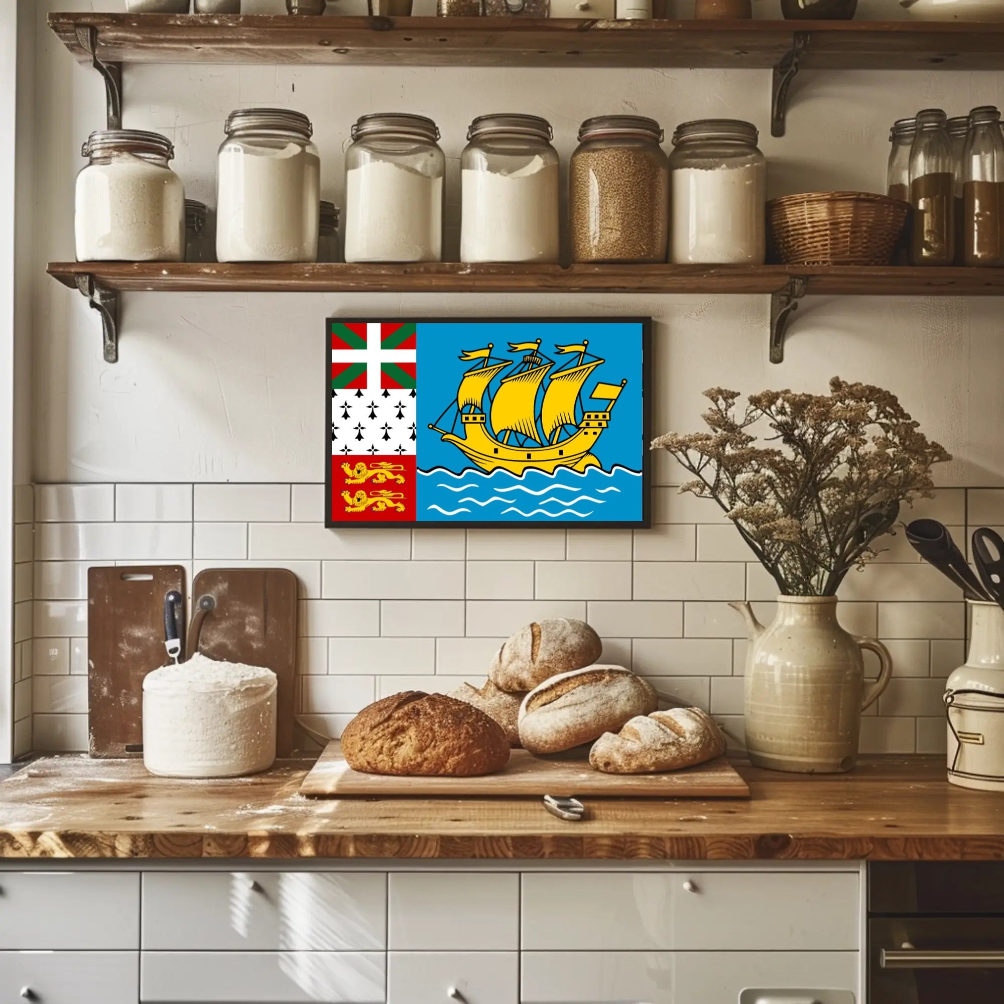 Saint Pierre and Miquelon Heritage Cultural or Heritage Poster PosterGoat