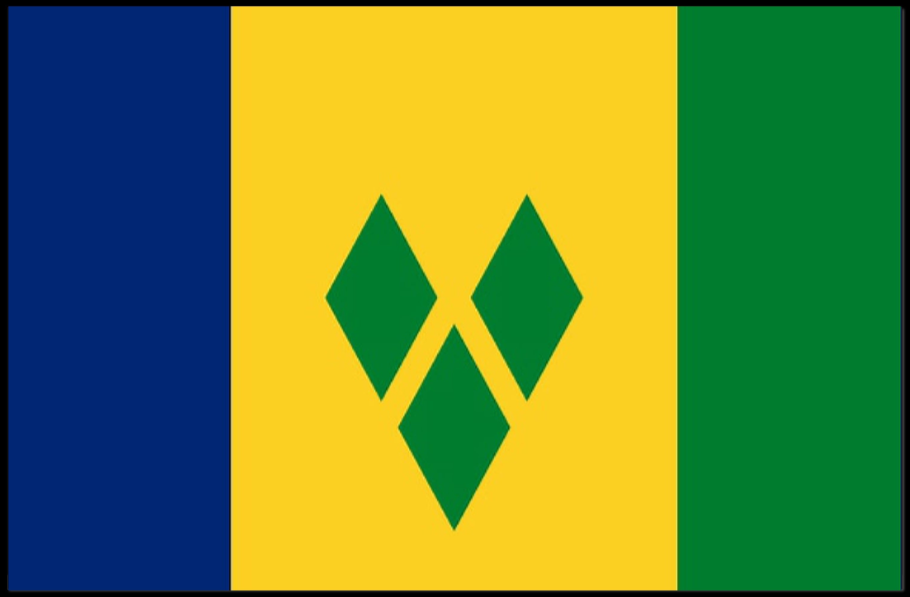 Saint Vincent and the Grenadines Flag Country Flag Poster PosterGoat