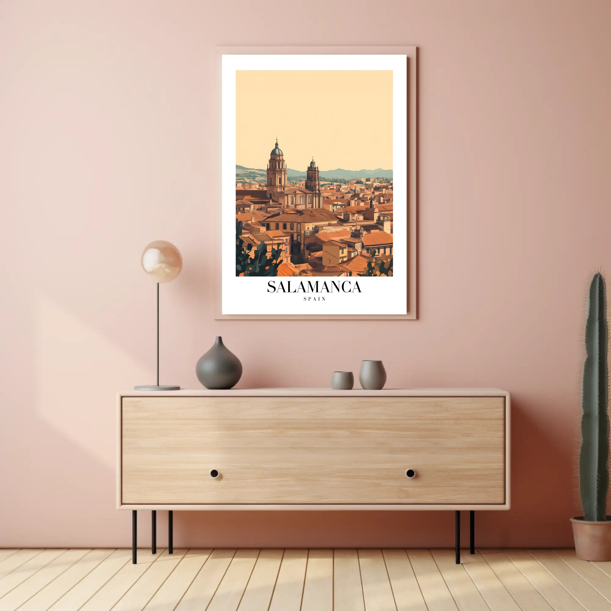 Salamanca Cityscape Artistry in Urban or Cityscape Poster PosterGoat