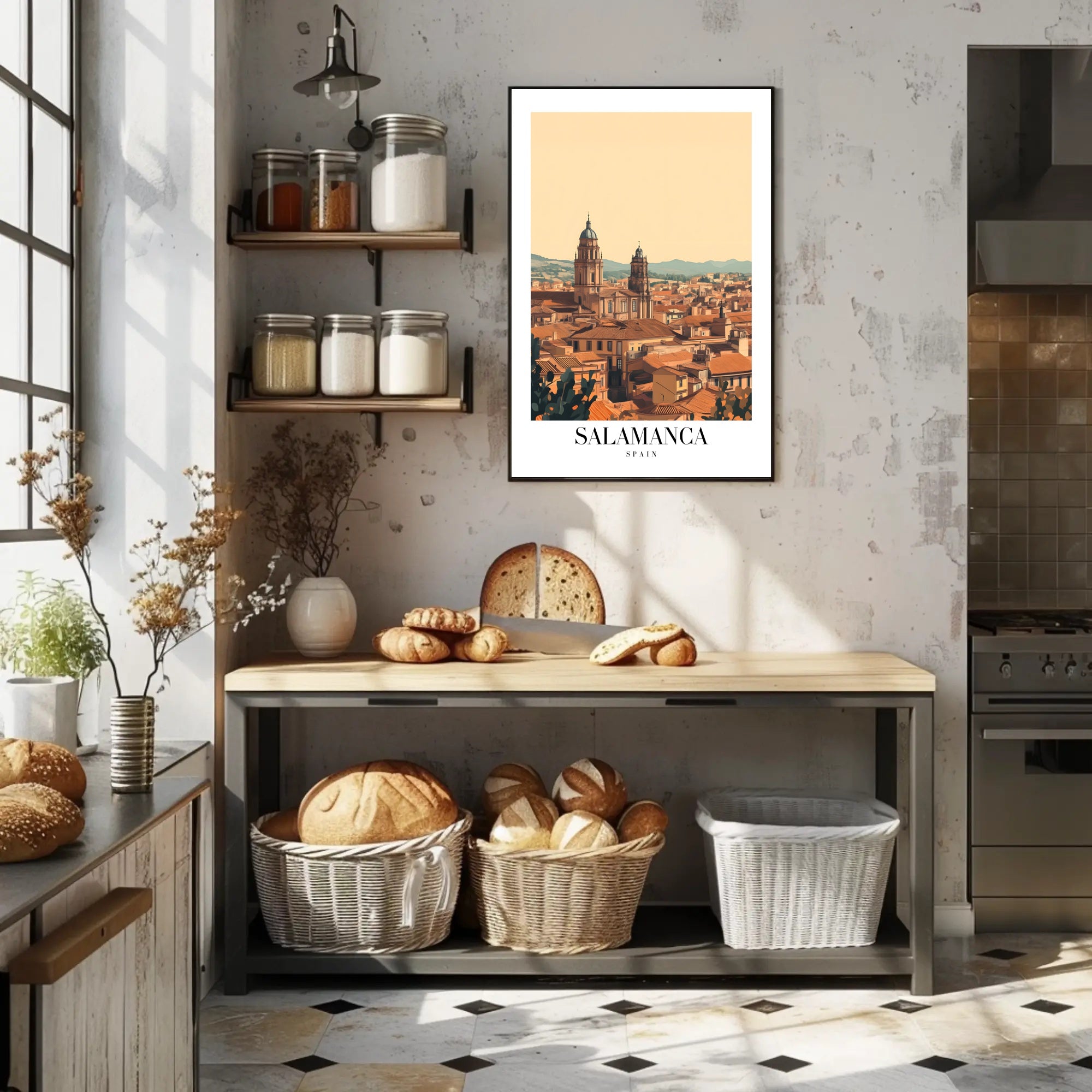 Salamanca Cityscape Artistry in Urban or Cityscape Poster PosterGoat