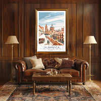 Salamanca Spain Stylized Artwork Travel Poster PosterGoat