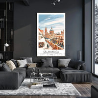Salamanca Spain Stylized Artwork Travel Poster PosterGoat