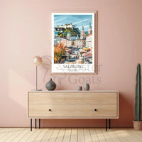 Salzburg Scenic View Travel Poster PosterGoat