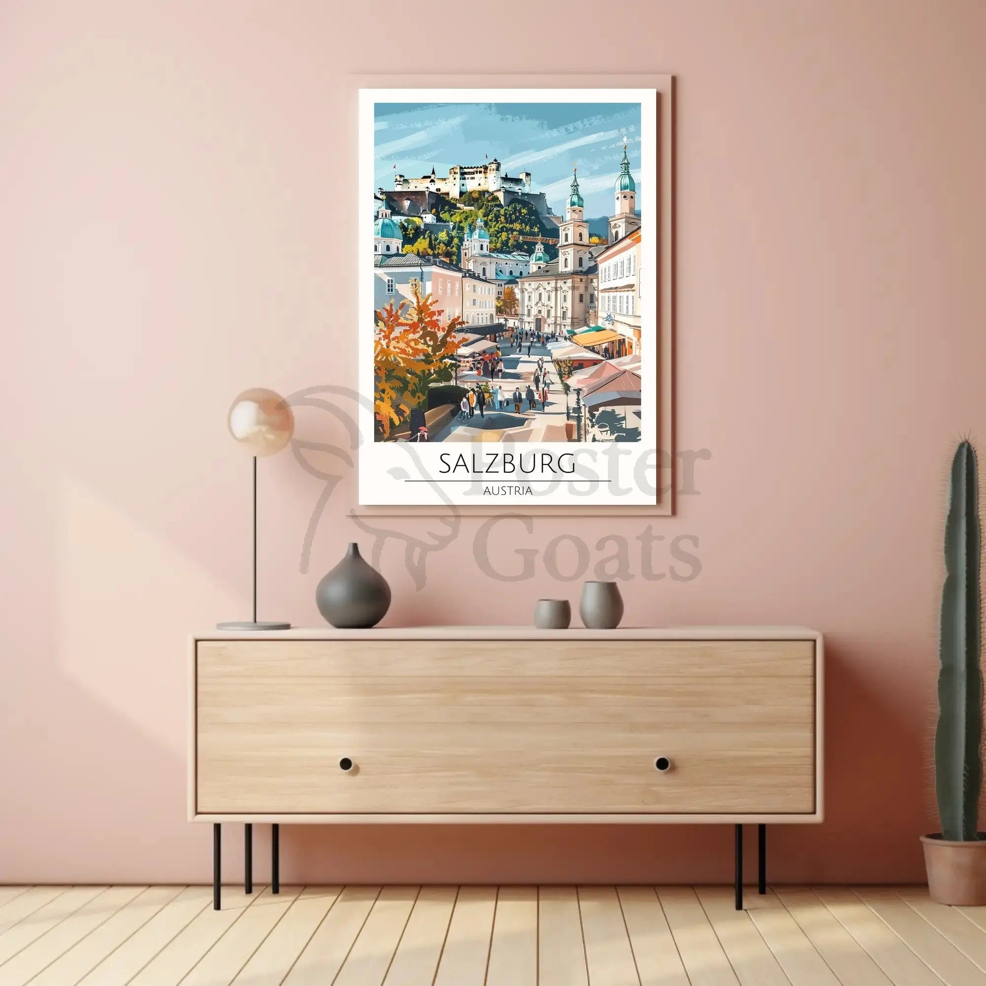 Salzburg Scenic View Travel Poster PosterGoat