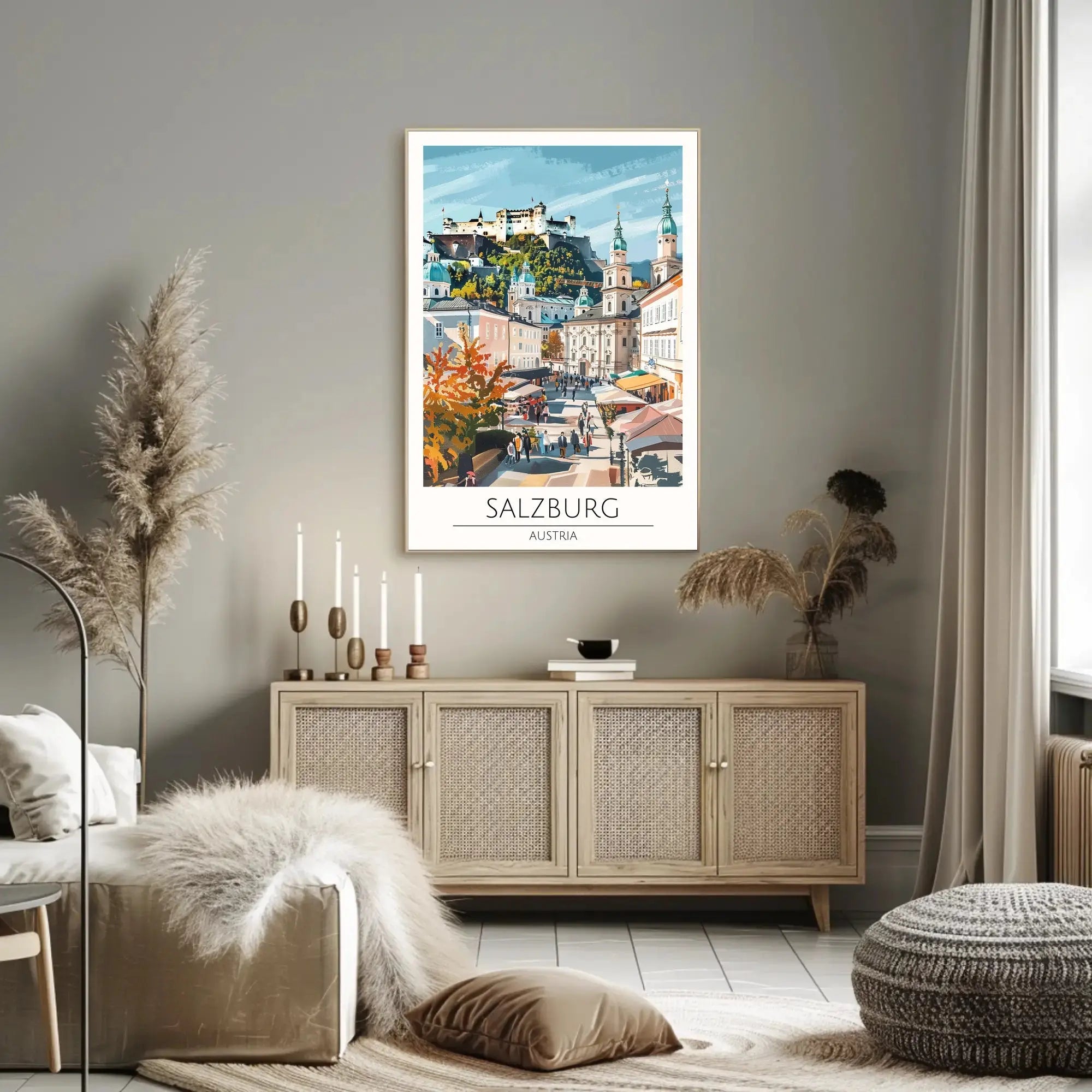 Salzburg Scenic View Travel Poster PosterGoat