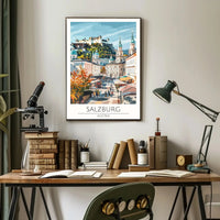 Salzburg Scenic View Travel Poster PosterGoat