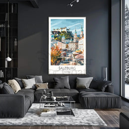 Salzburg Scenic View Travel Poster PosterGoat
