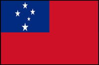 Samoan National Pride: Modern Country Flag Poster PosterGoat