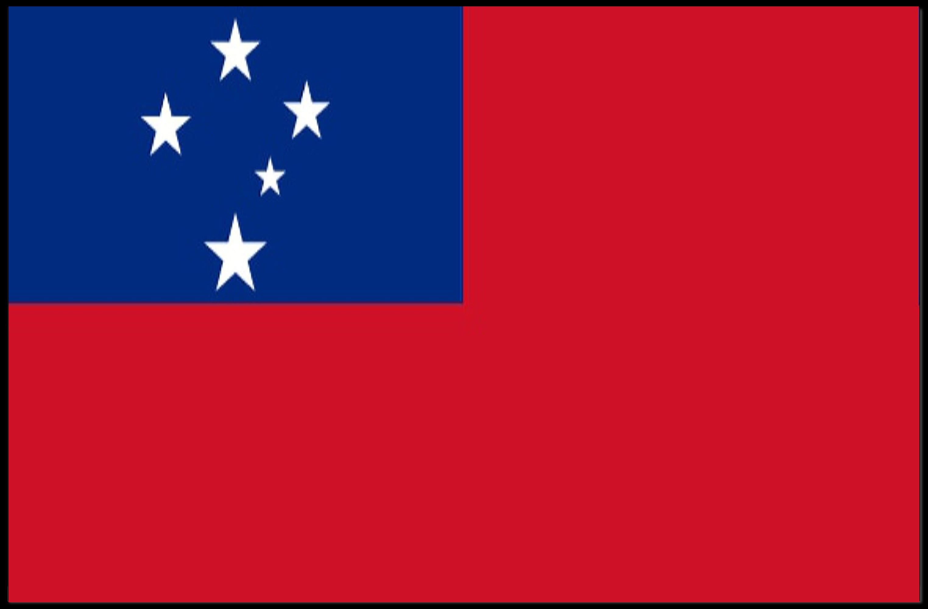 Samoan National Pride: Modern Country Flag Poster PosterGoat