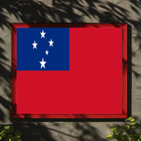 Samoan National Pride: Modern Country Flag Poster PosterGoat