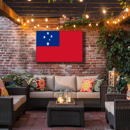 Samoan National Pride: Modern Country Flag Poster PosterGoat