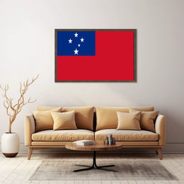 Samoan National Pride: Modern Country Flag Poster PosterGoat