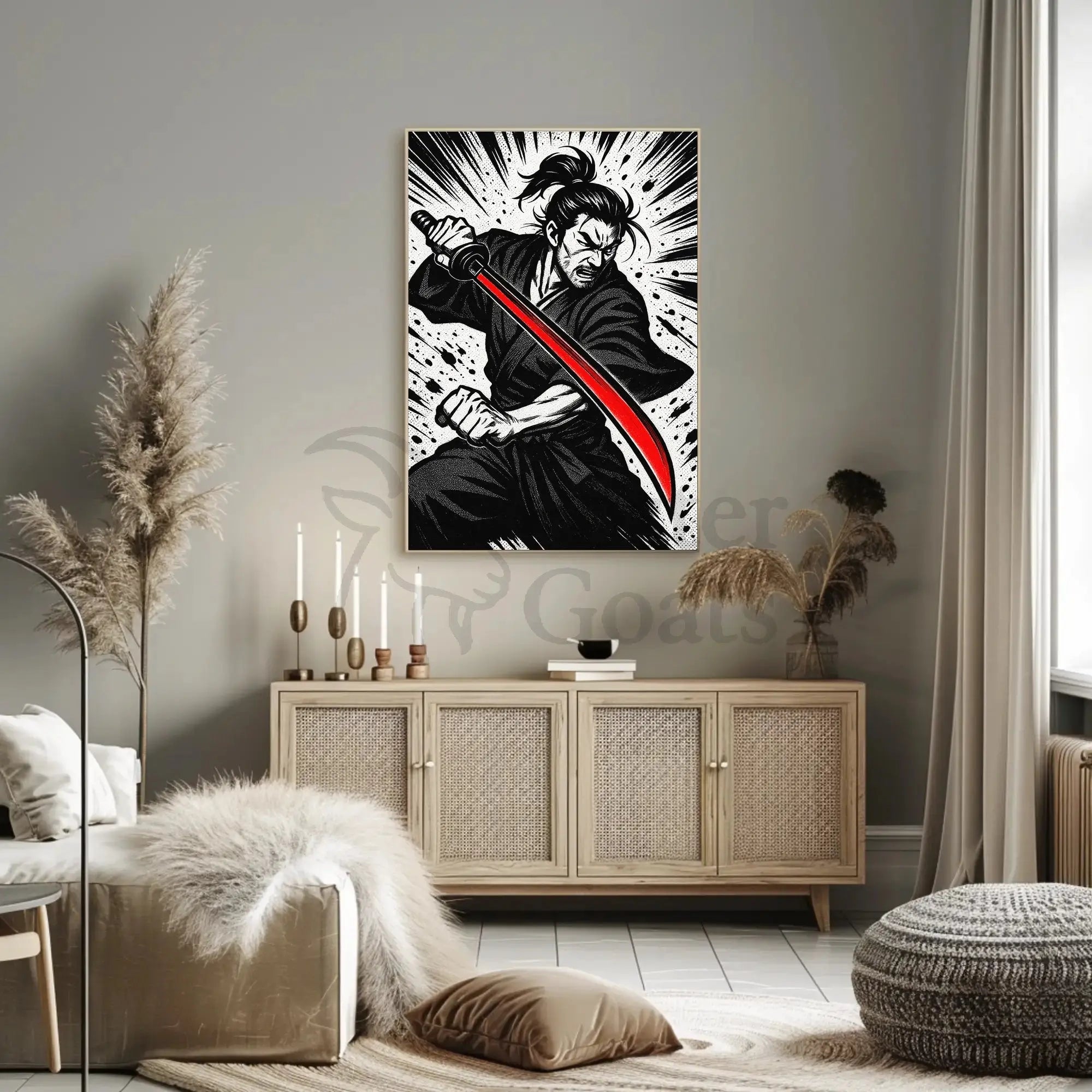Samurai Katana Warrior Cultural or Heritage Poster PosterGoat