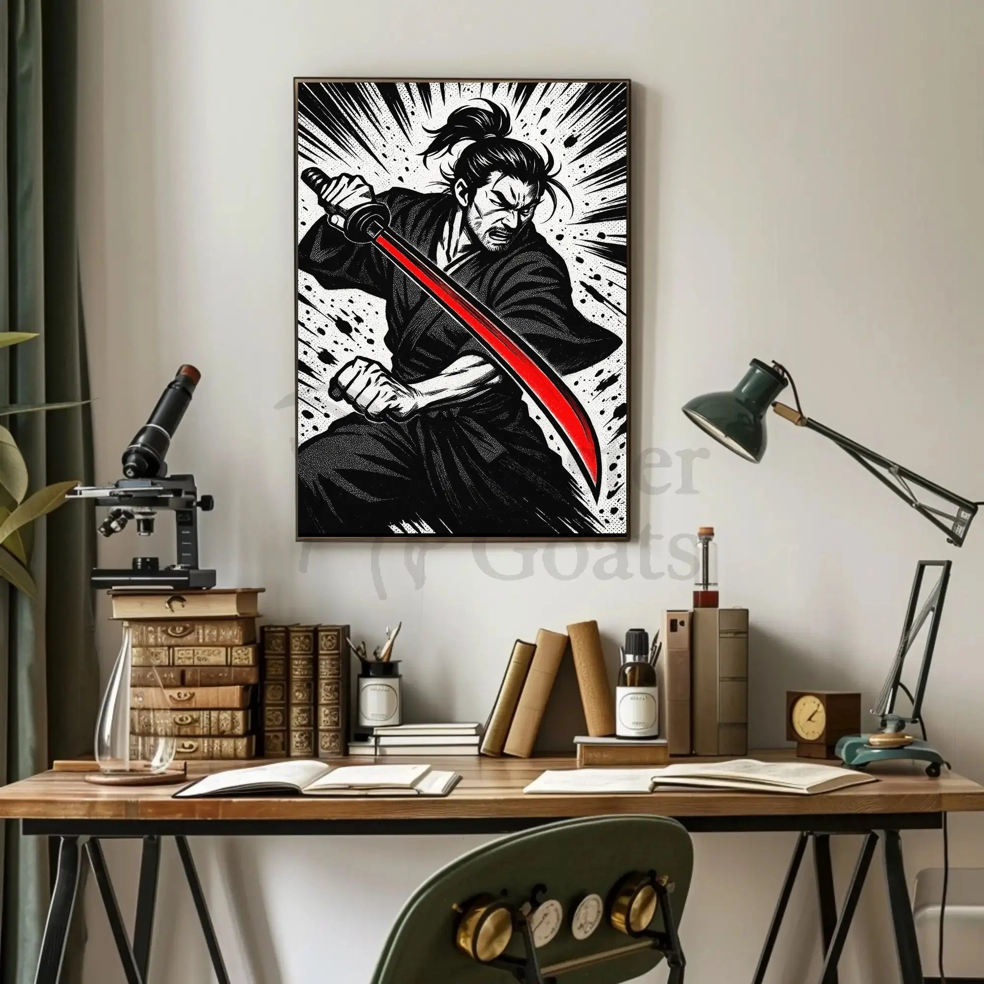 Samurai Katana Warrior Cultural or Heritage Poster PosterGoat
