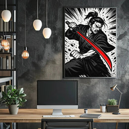Samurai Katana Warrior Cultural or Heritage Poster PosterGoat