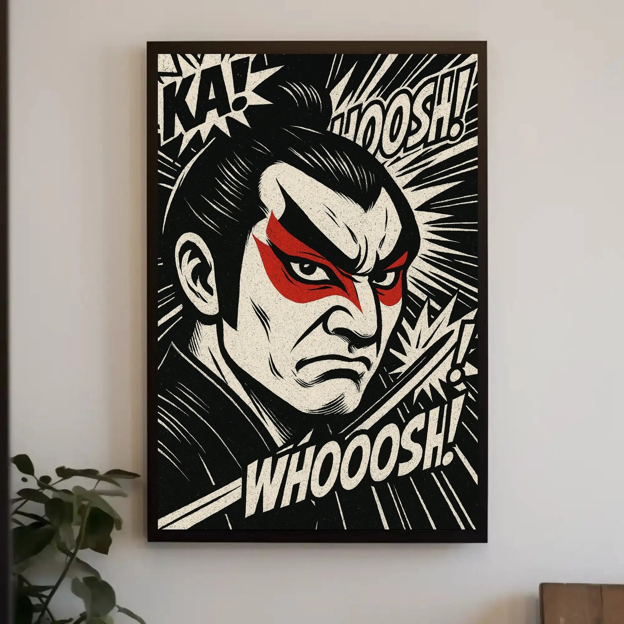 Samurai Spirit Comic Art Print Cultural or Heritage Poster PosterGoat