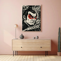 Samurai Spirit Comic Art Print Cultural or Heritage Poster PosterGoat
