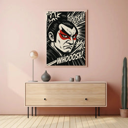 Samurai Spirit Comic Art Print Cultural or Heritage Poster PosterGoat