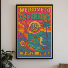 San Diego Coastal Charm Travel Poster PosterGoat