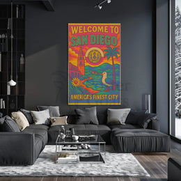 San Diego Coastal Charm Travel Poster PosterGoat