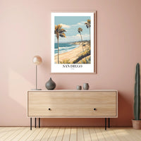 San Diego Vintage Travel Poster PosterGoat