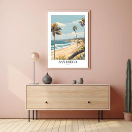 San Diego Vintage Travel Poster PosterGoat