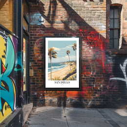 San Diego Vintage Travel Poster PosterGoat