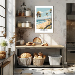 San Diego Vintage Travel Poster PosterGoat