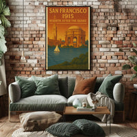 San Francisco 1915 Renewal Vintage Travel Poster PosterGoat
