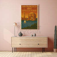 San Francisco 1915 Renewal Vintage Travel Poster PosterGoat