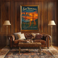 San Francisco City By The Bay Poster PosterGoat