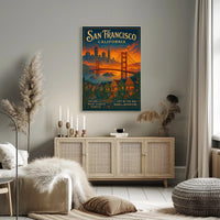 San Francisco City By The Bay Poster PosterGoat