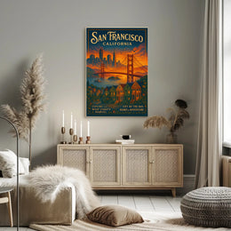 San Francisco City By The Bay Poster PosterGoat