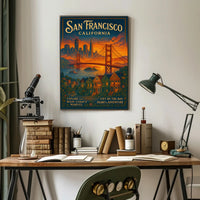 San Francisco City By The Bay Poster PosterGoat
