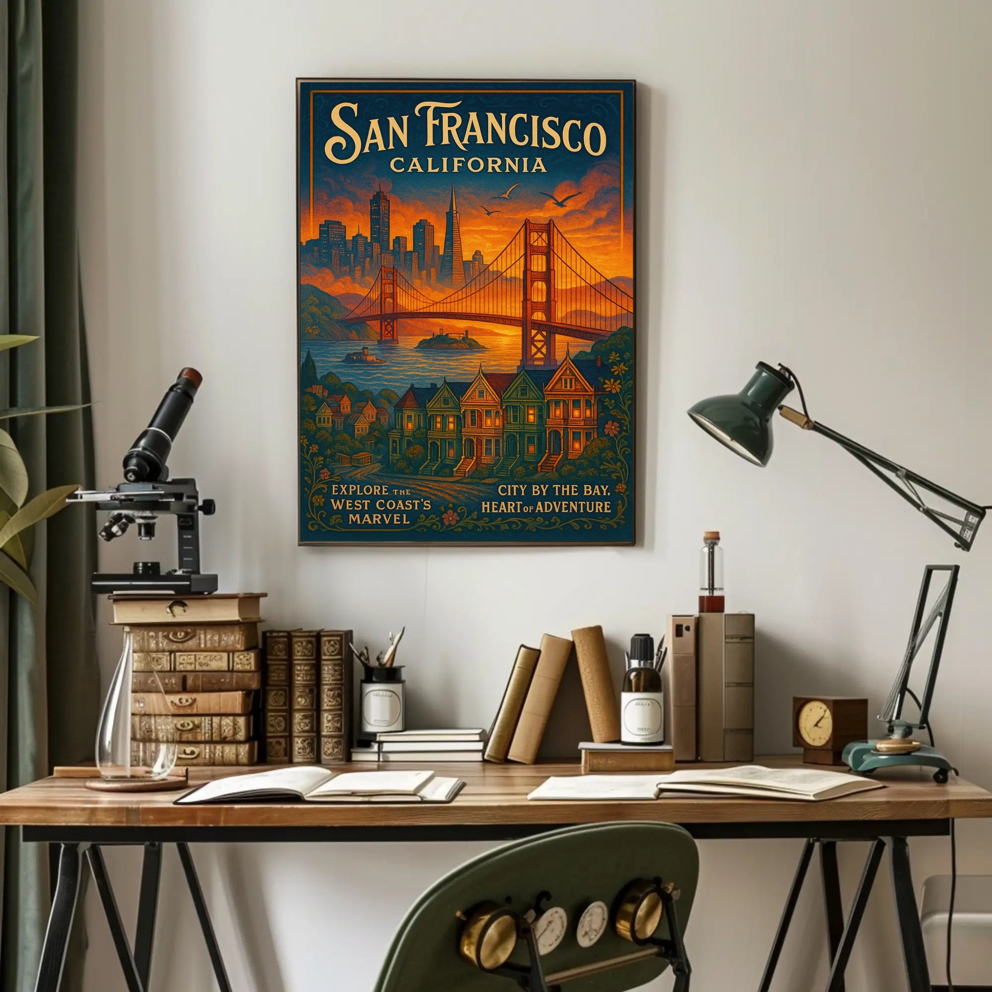 San Francisco City By The Bay Poster PosterGoat