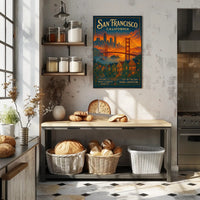 San Francisco City By The Bay Poster PosterGoat